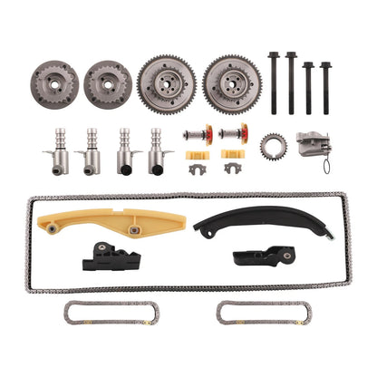 Set of 4 Timing Chain Kit + VVT Solenoid for Ford Lincoln Edge F150 Mustang (3.5L)