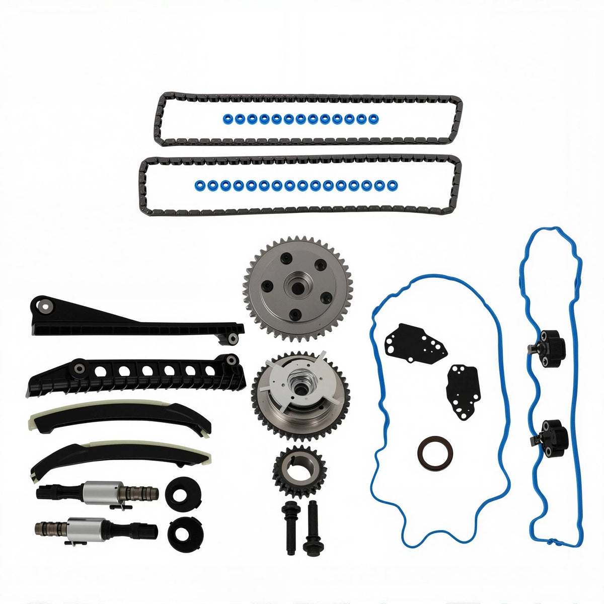 Timing Chain Kit with Cam Phasers & VVT Valves for Ford F150 5.4L (2004–2008)