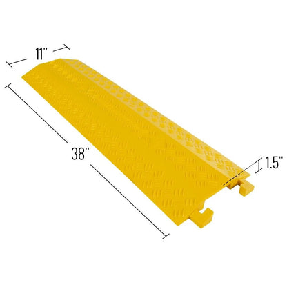 1-Channel Drop Over Cable Ramp Protector for Wire Cords (2,000 lb)