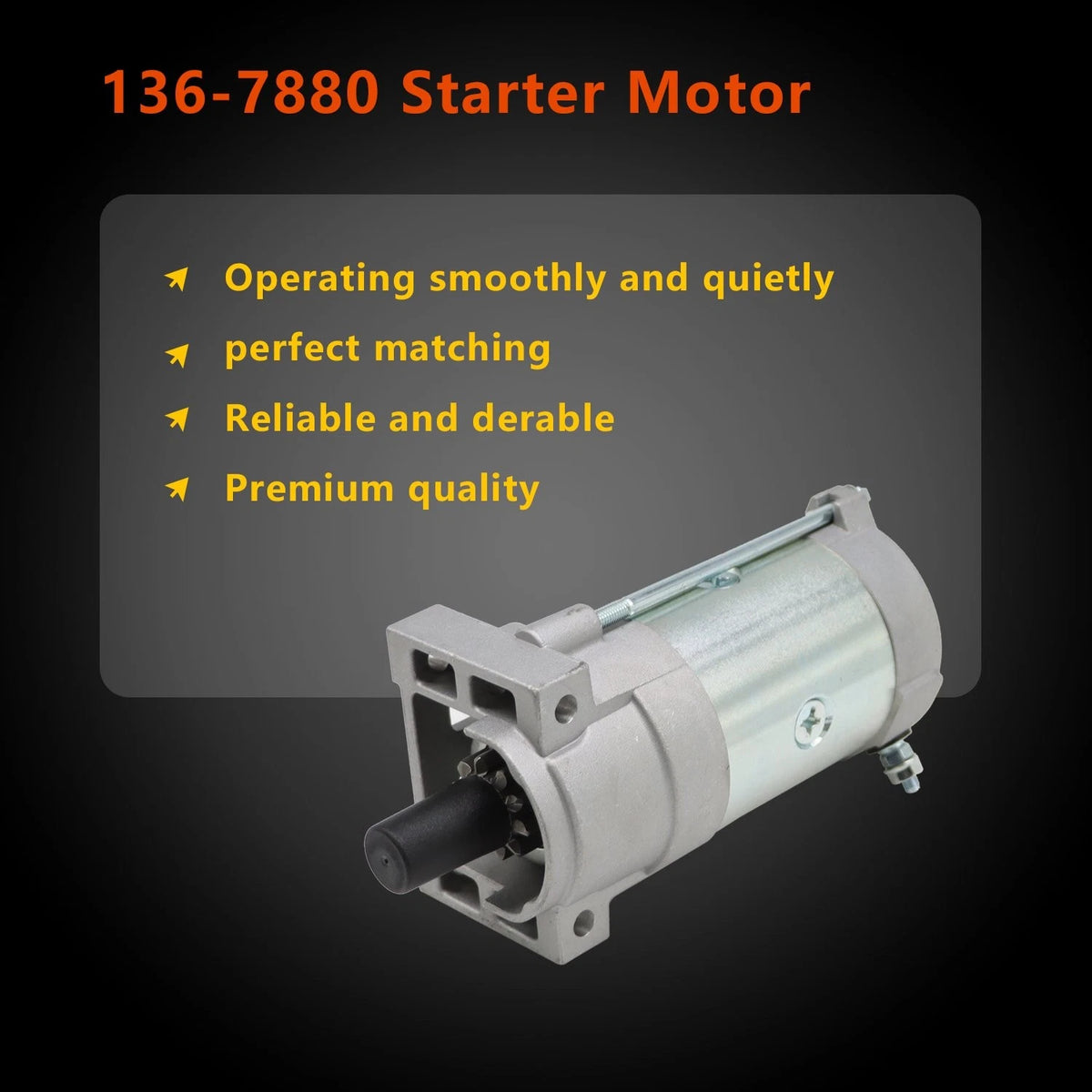 Starter for Gravely 21110533, Exmark Toro 136-7880, 127-9209, 133-1564, 133-9828