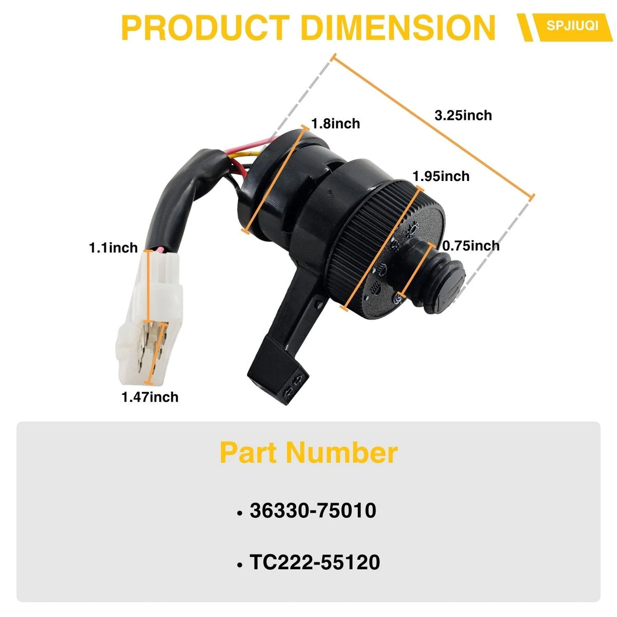 Combination Light Horn Switch 36330-75010 for Kubota L4150 L4350 L4850 L5450 (1985–1995)