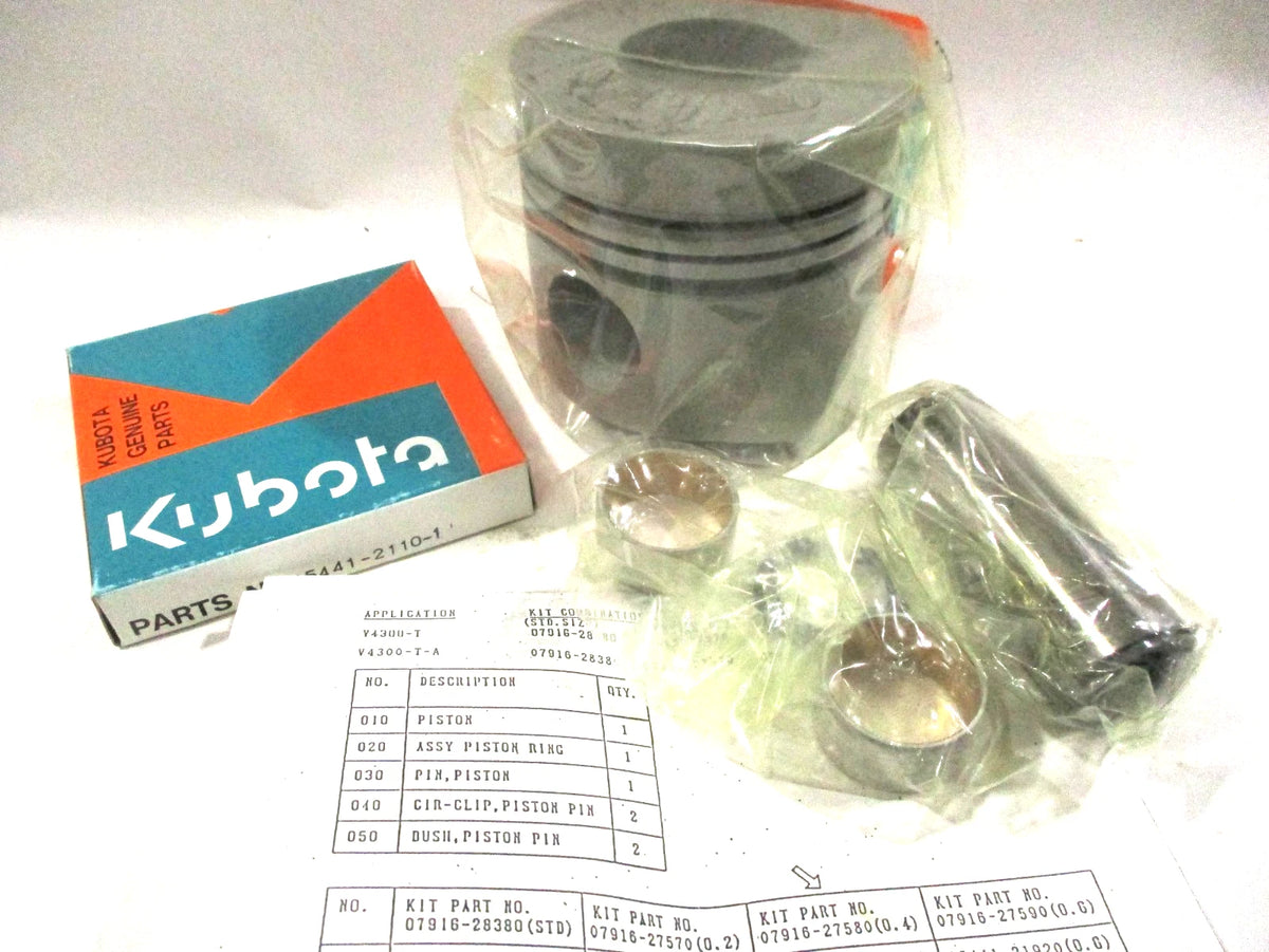 Piston and Ring Kit for Kubota V4300-T V4300-T-A (+0.4) (07916-27580)