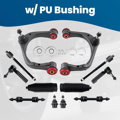 Set of 12 Upper Front Control Arms & Sway Bar Links for Ford F150 (2015–2017)