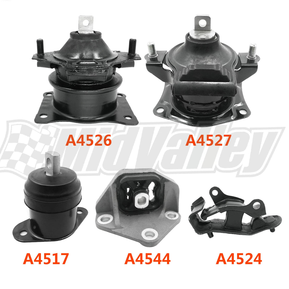 Set of 5 Engine Motor & Trans Mounts for Acura TL 3.2L (2004–2006)