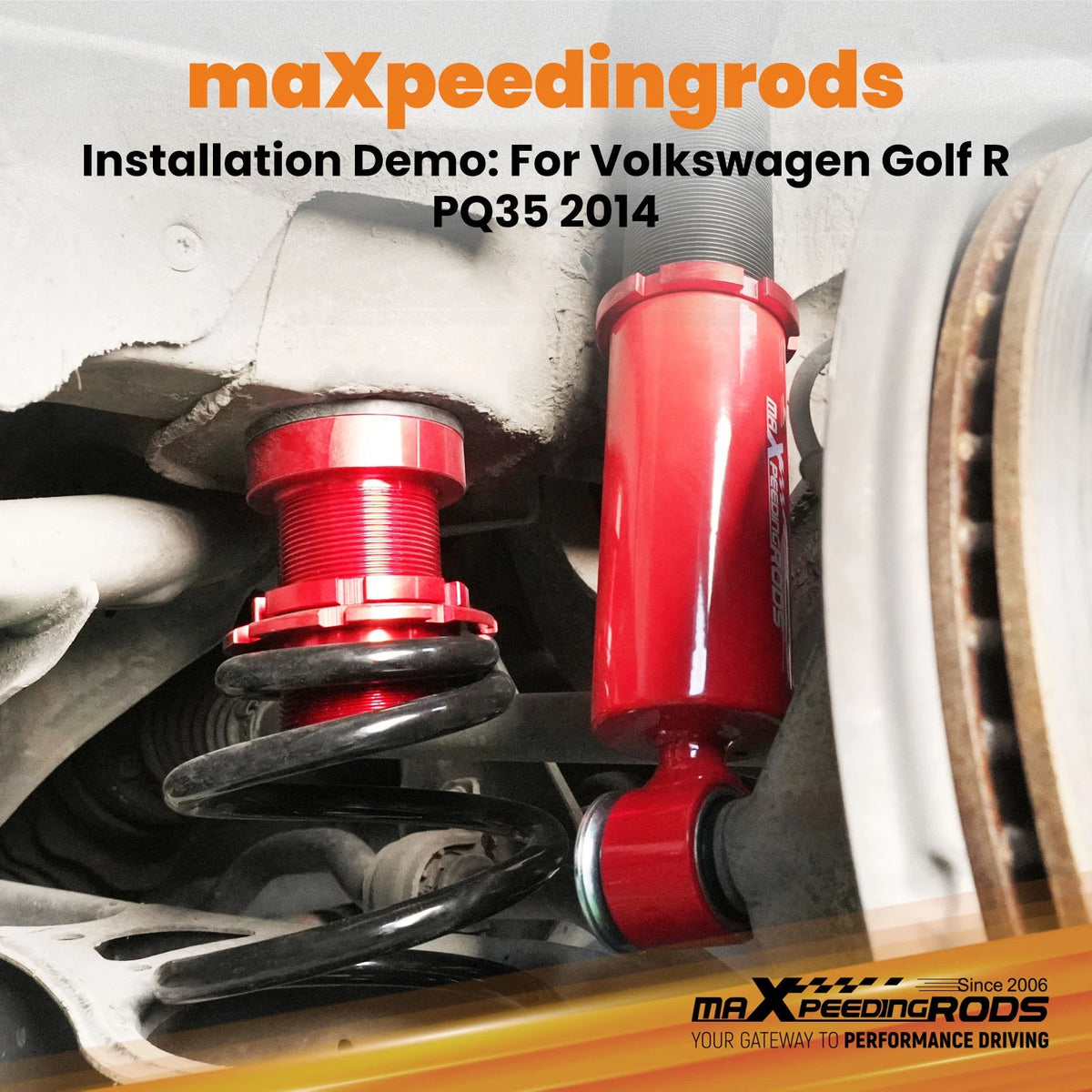 Coilover Shock Suspension Kit for Volkswagen Jetta MK5 MK6 (2006–2017)