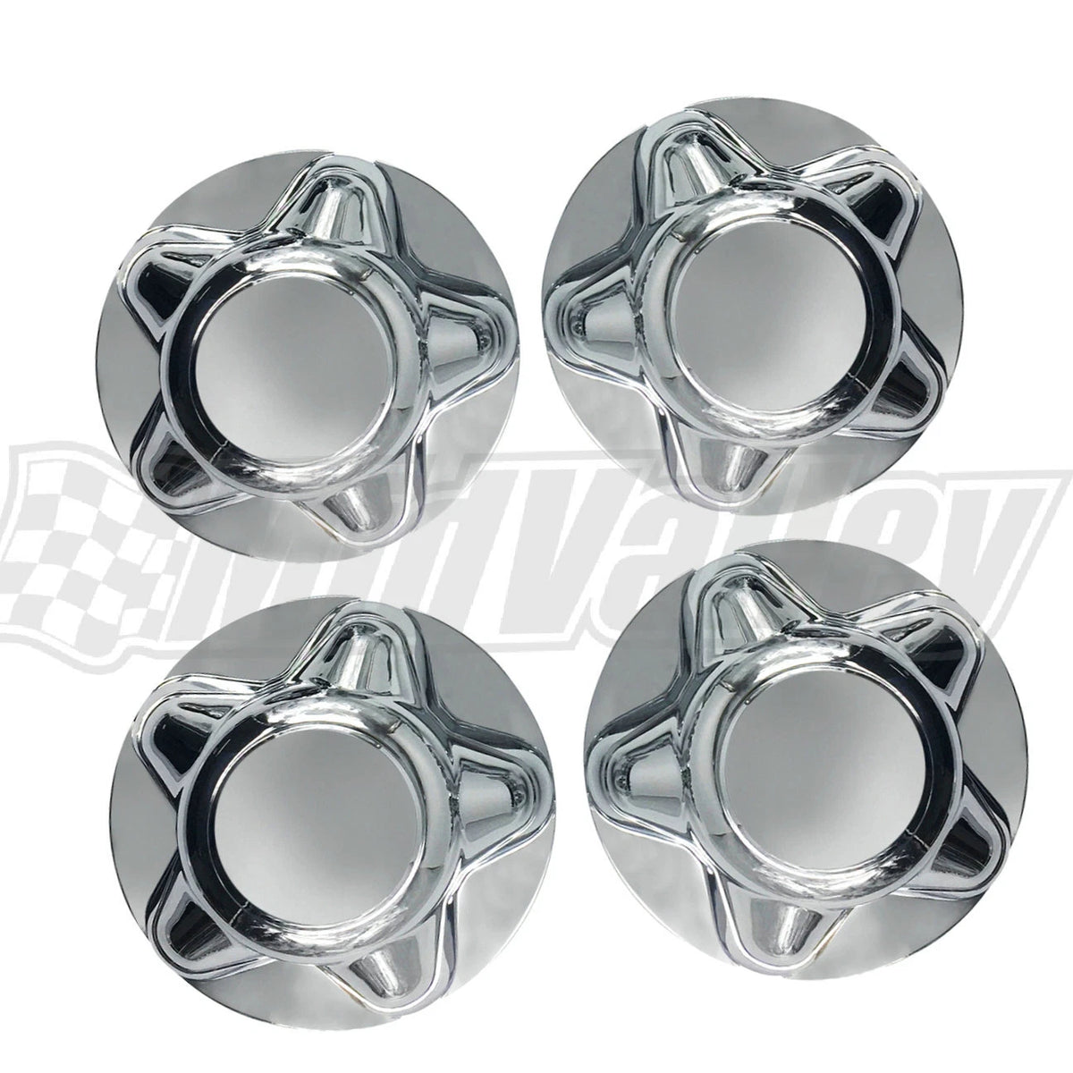 Set of 4 Chrome Wheel Center Hub Caps for Ford F75A1A096EA