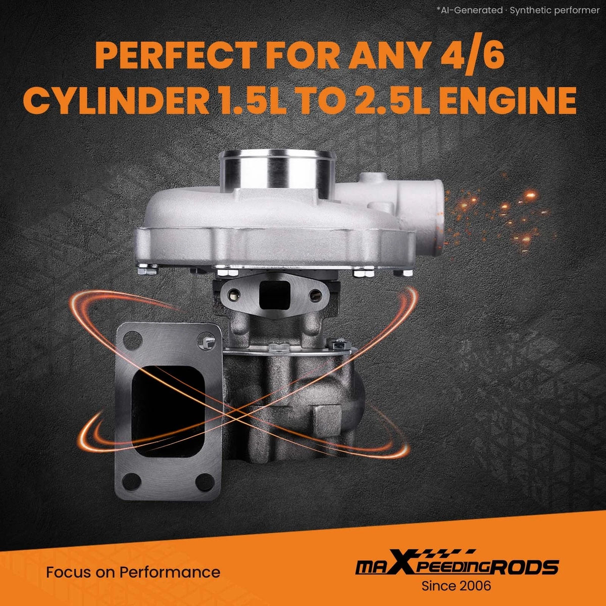 A/R 63 Stage III T04E Turbocharger T3 T4 74.2 Turbine 48.1 Trim